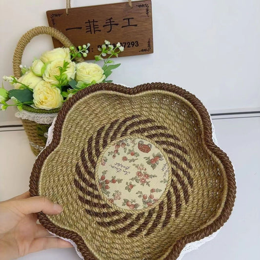 Hand woven plum blossom frame material package
