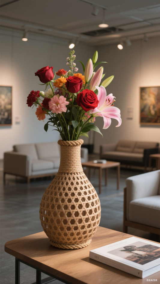 Vine woven vase material package