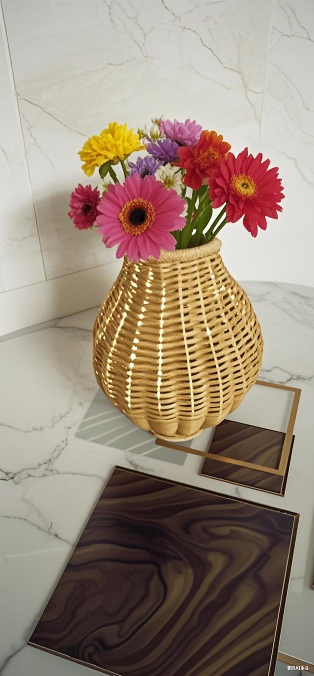 Vine woven vase material package